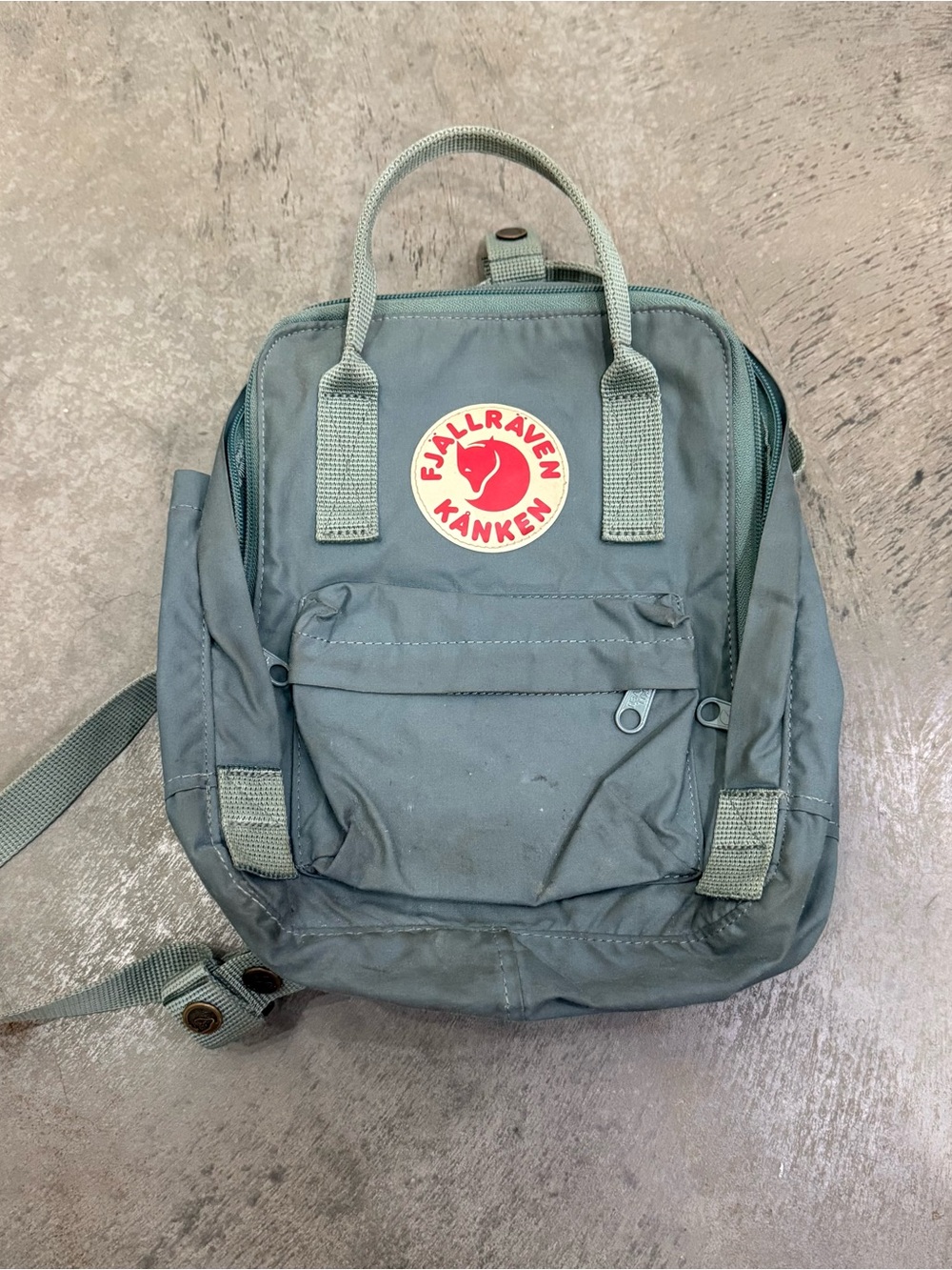 Fjallraven Kanken Mini Backpack in Sage Green